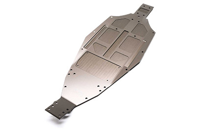 ALUMINUM CHASSIS for the Team Losi Racing 1/10 22X AC 2WD RC Buggy Race Kit, Astro/Carpet