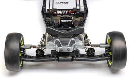 REFINED STEERING GEOMETRY for the Team Losi Racing 1/10 22X DC 2WD RC Buggy Race Kit, Dirt/Clay