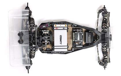 ADAPT TO ANY TRACK for the Team Losi Racing 1/10 22X DC 2WD RC Buggy Race Kit, Dirt/Clay