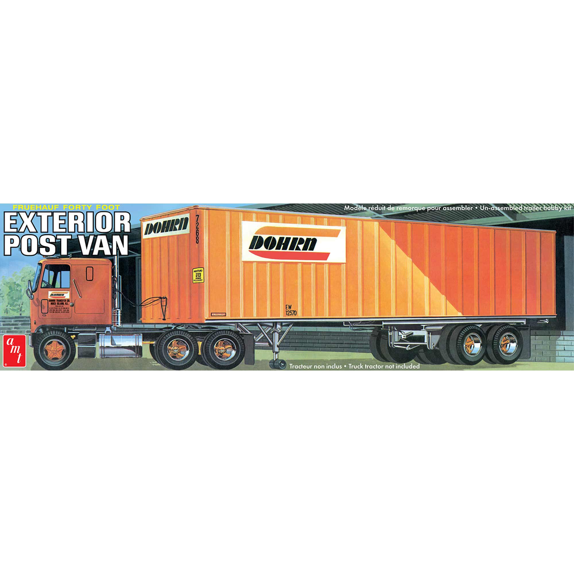 1/25 40' Fruehauf Exterior Post Trailer Dohrn Model Kit