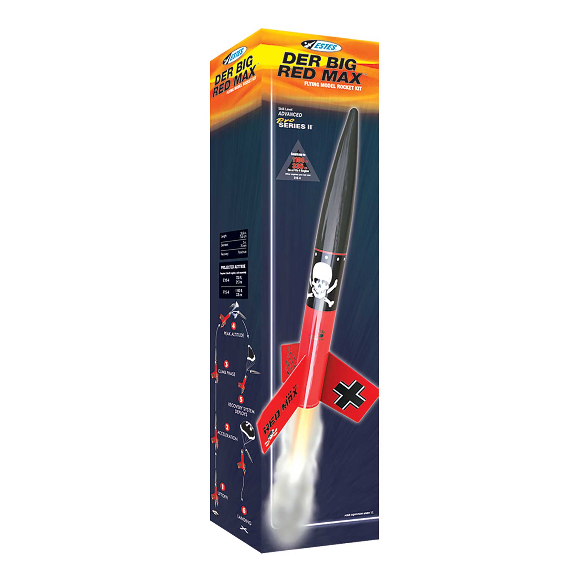 Advanced Der Big Red Max Model Rocket Kit