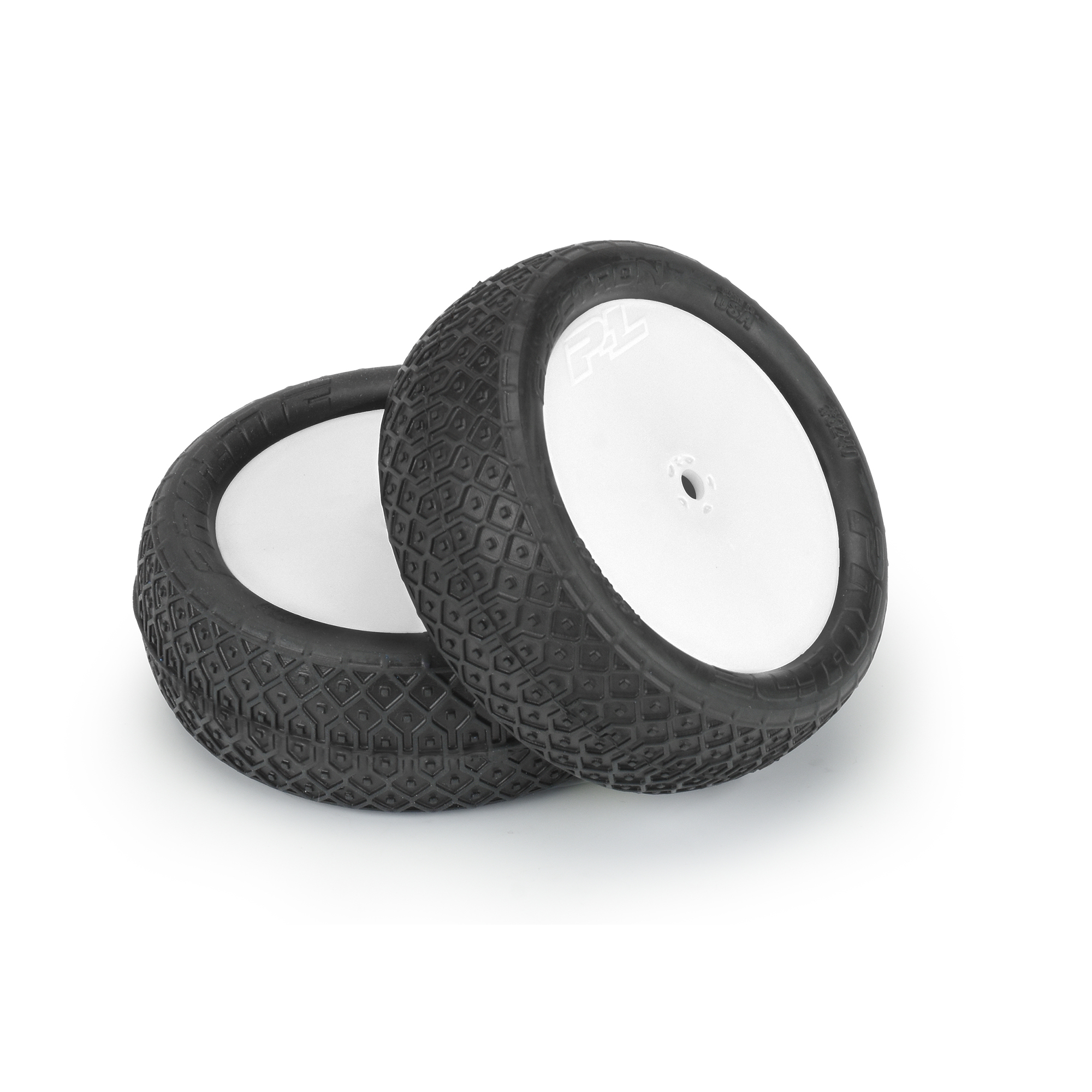 1/10 Electron MC 4WD Front 2.2" Buggy Trs Mntd 12mm Wht Velocity (2)