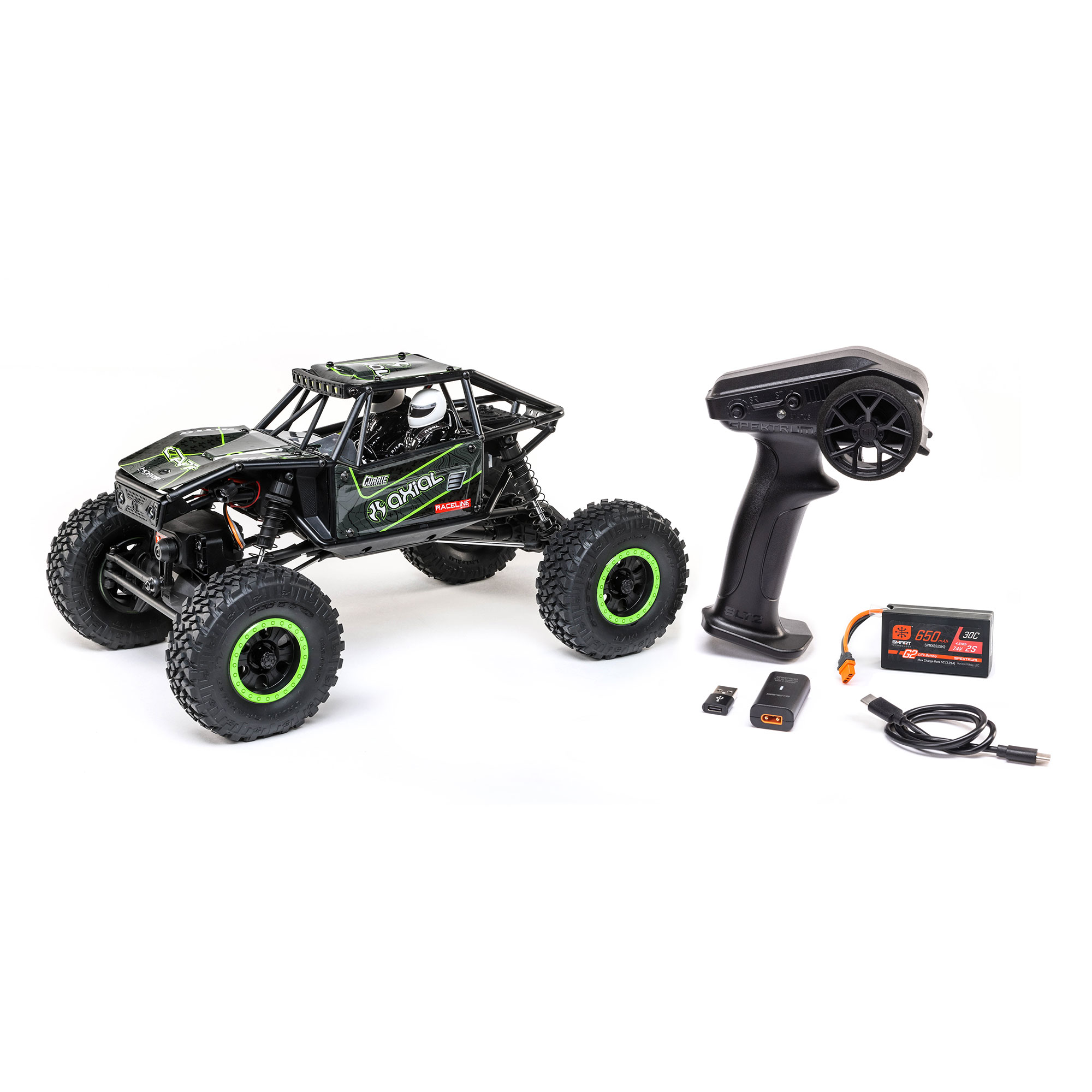 1/18 UTB18 Capra 4X4 RTR Brushed Rock Crawler (Battery & Charger Included), Black