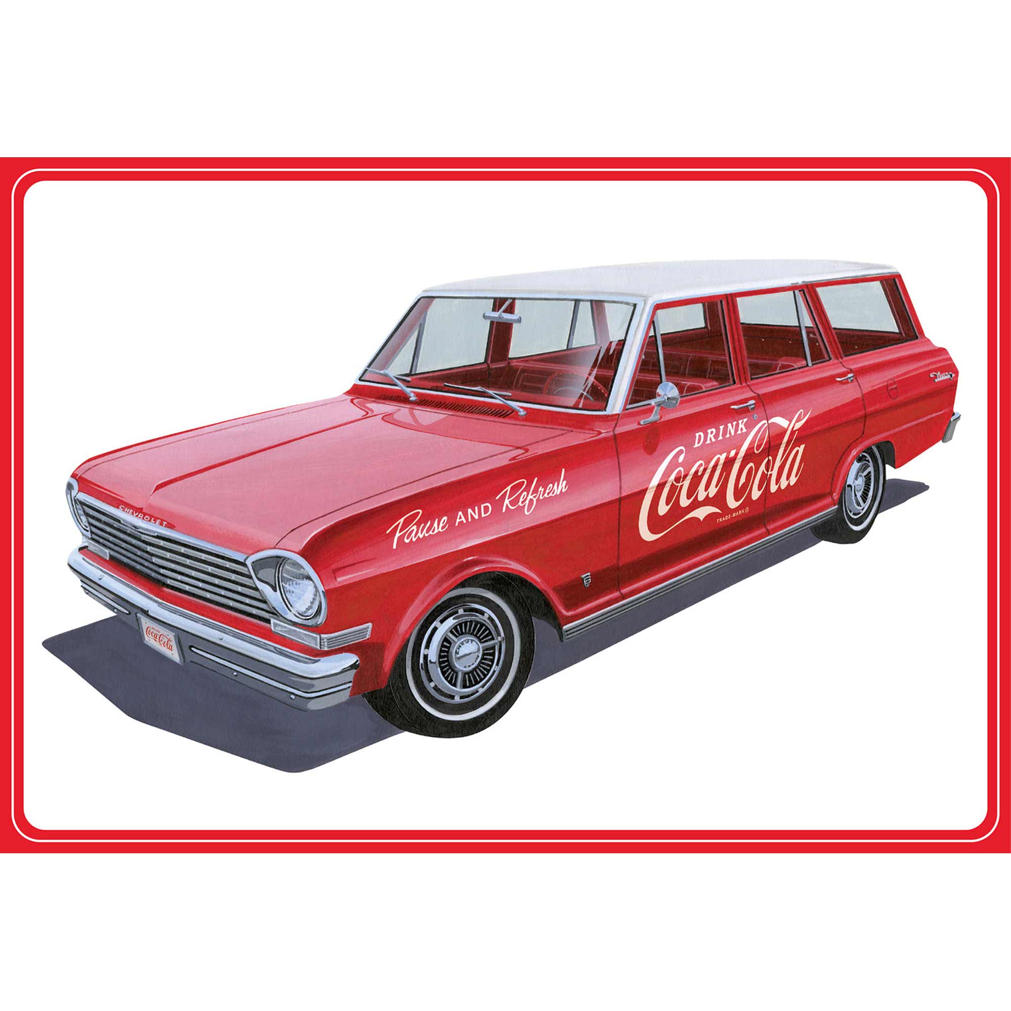 1/25 1963 Chevy II Nova Wagon w/Crates Coke Model Kit