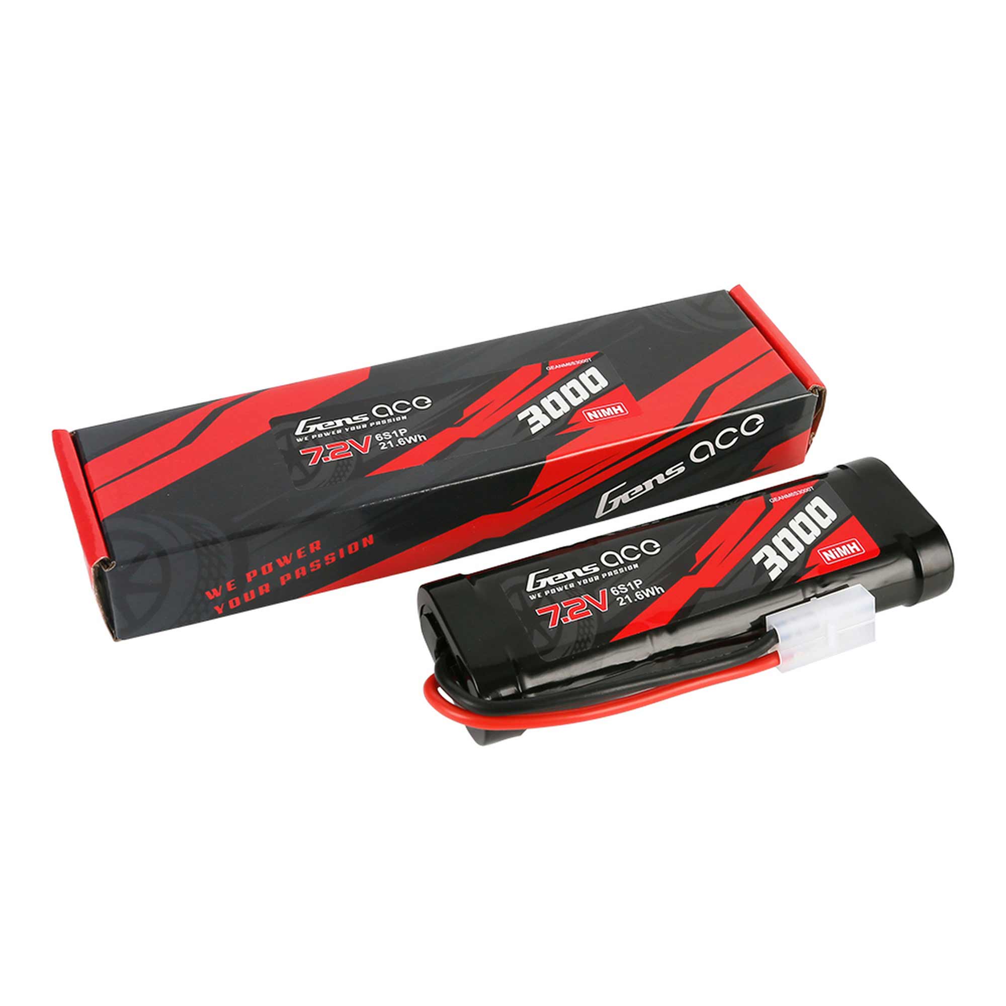 7.2V 3000mAh 6S NiMH Battery: Tamiya