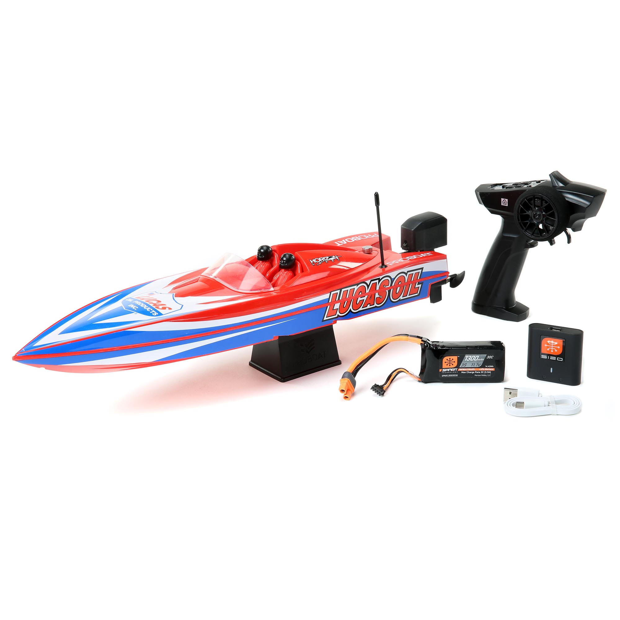 Lucas Oil 17" Power Boat Racer Self-Righting Deep-V RTR