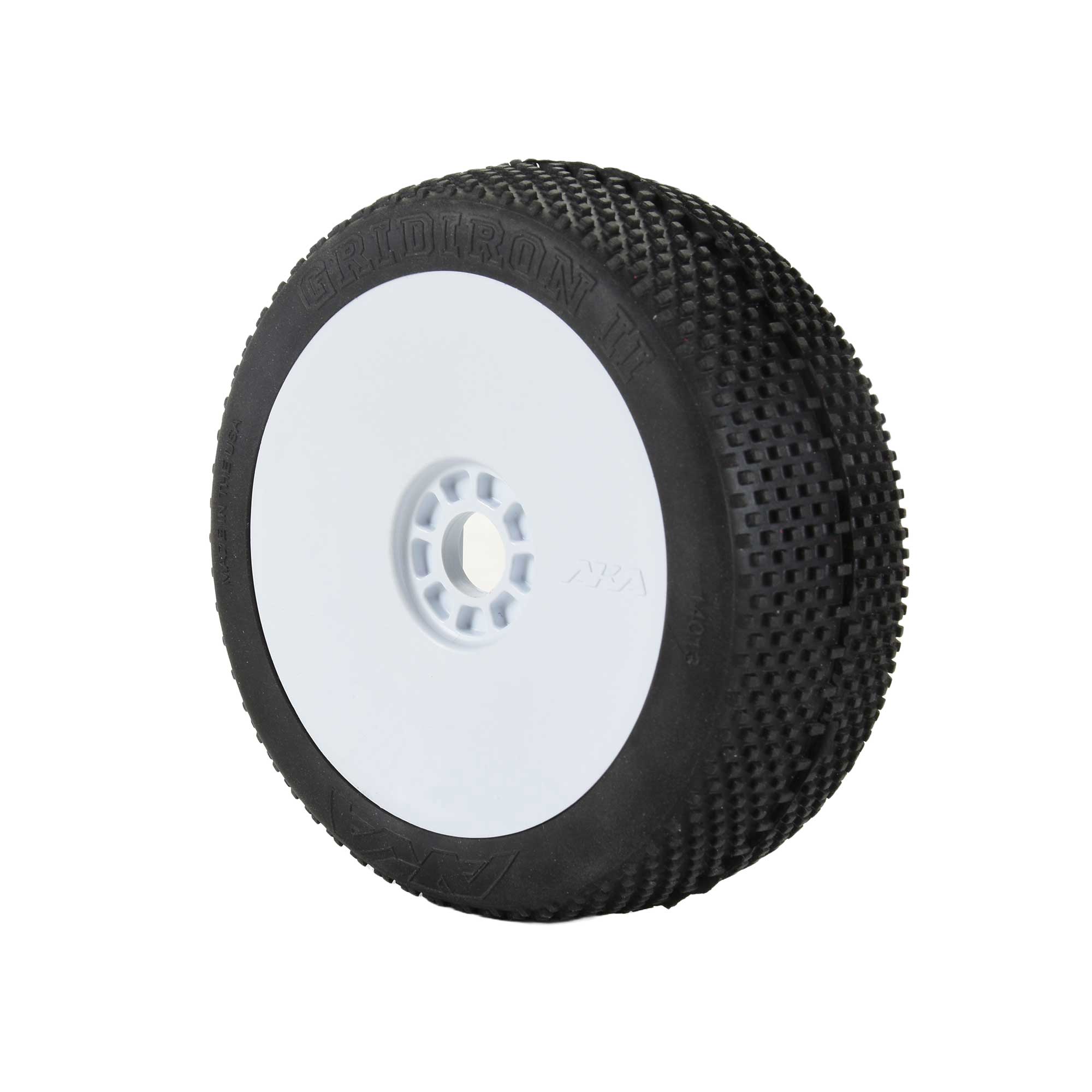 1/8 Gridiron II SLW Off-Road Tires Racer Bundle, White Wheels: Buggy