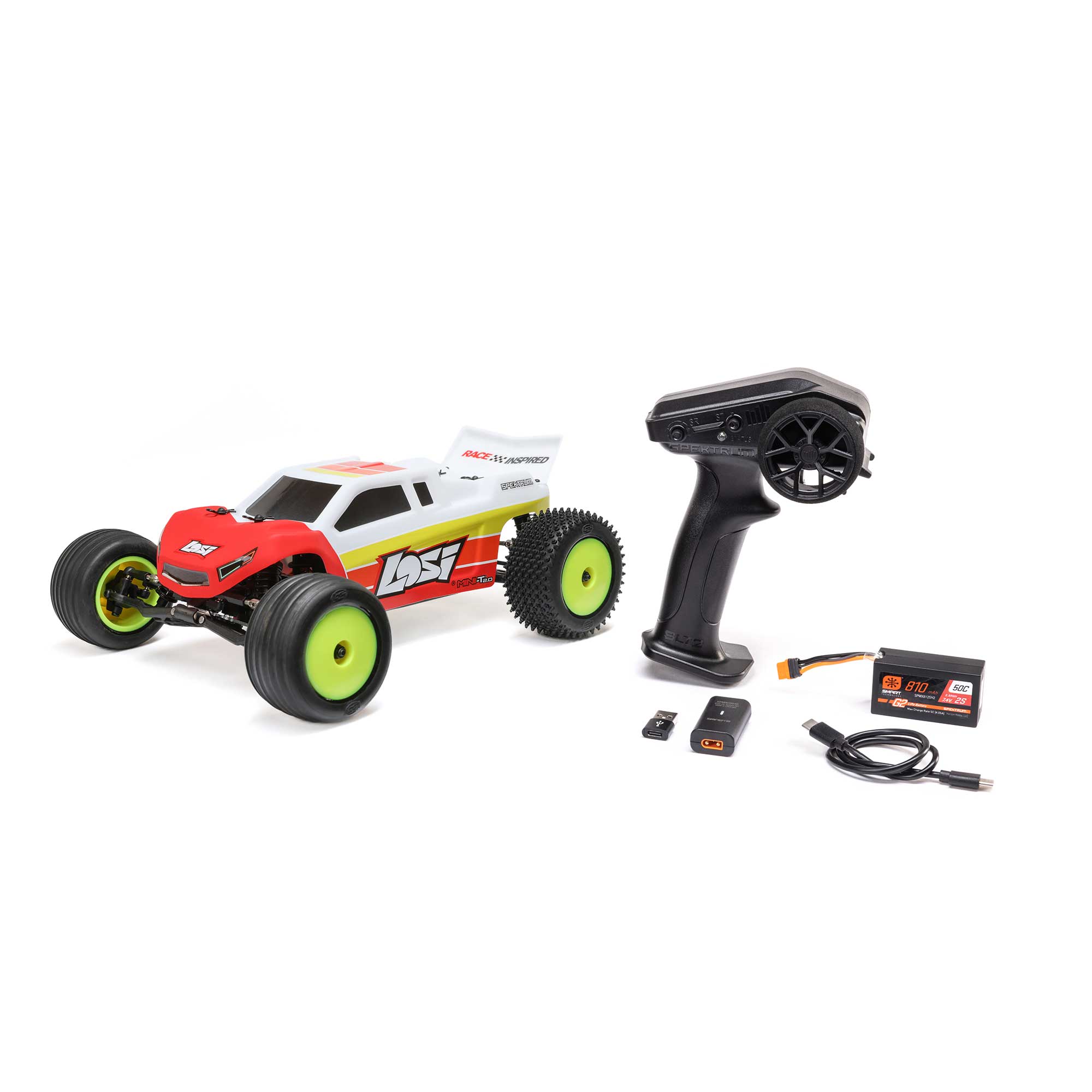 1/18 Mini-T 2.0 2S 2WD RTR Brushless Stadium Truck (Battery & Charger included) Red