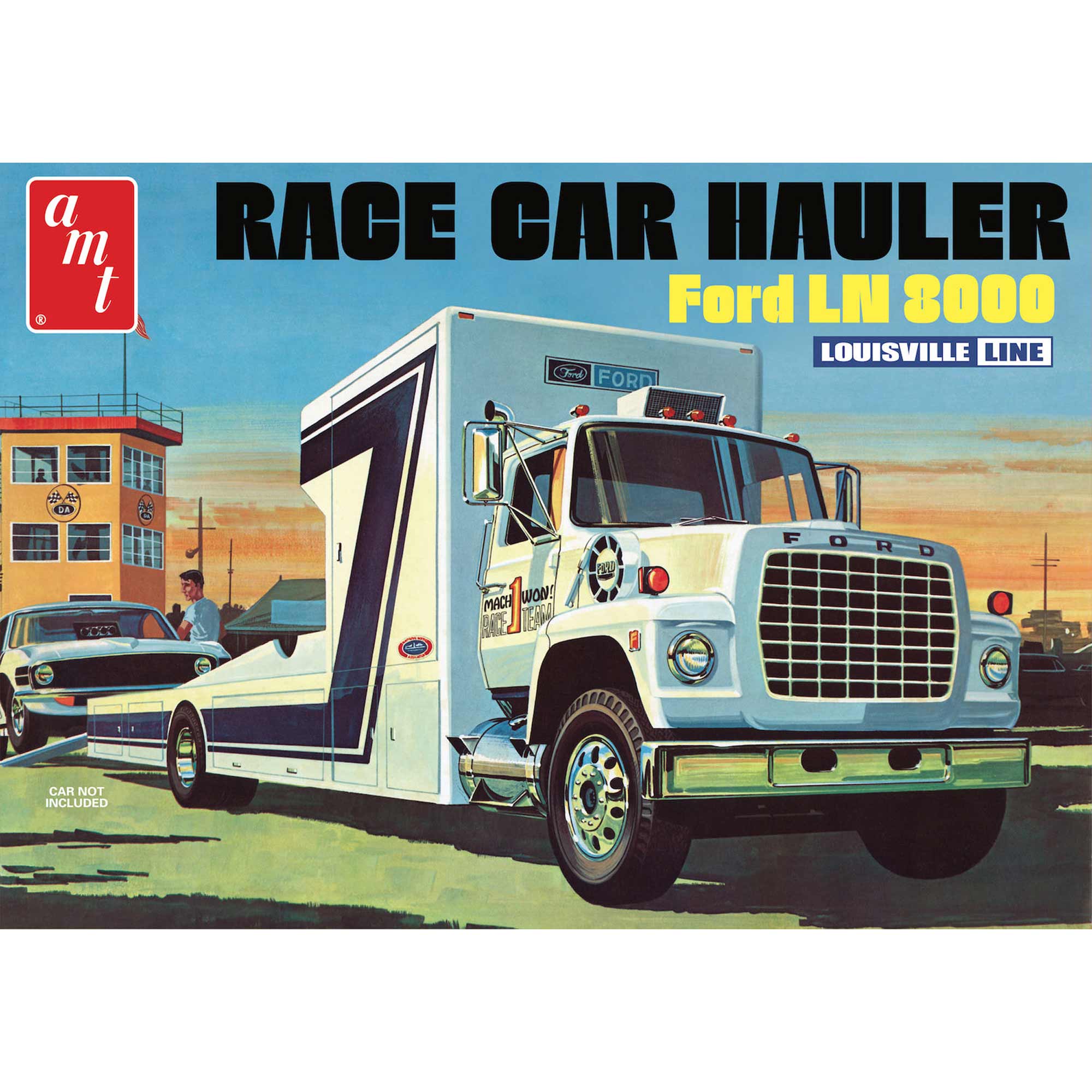 1/25 Ford LN 8000 Race Car Hauler Model Kit