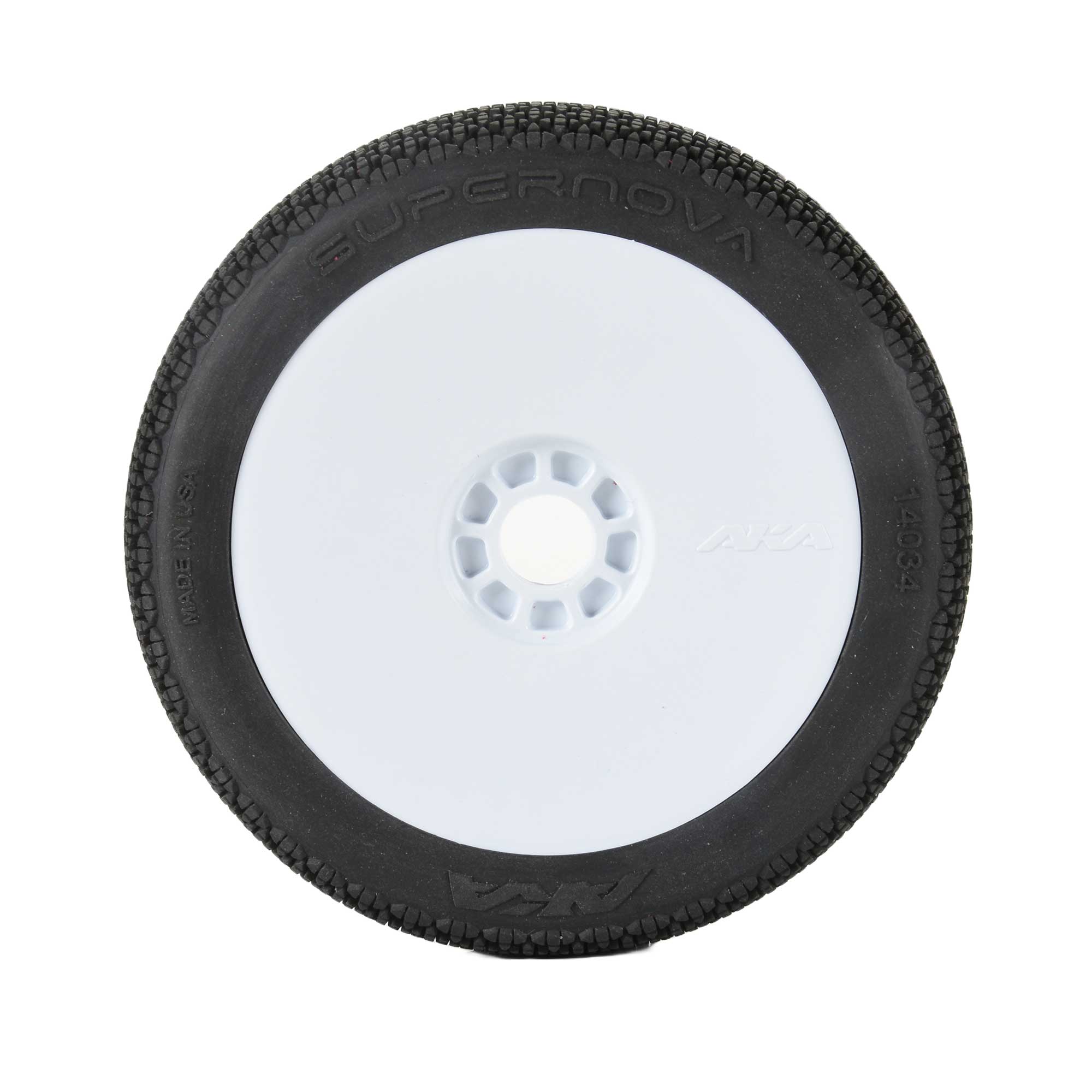 1/8 Super Nova SLW Off-Road Tires Racer Bundle, White Wheels: Buggy