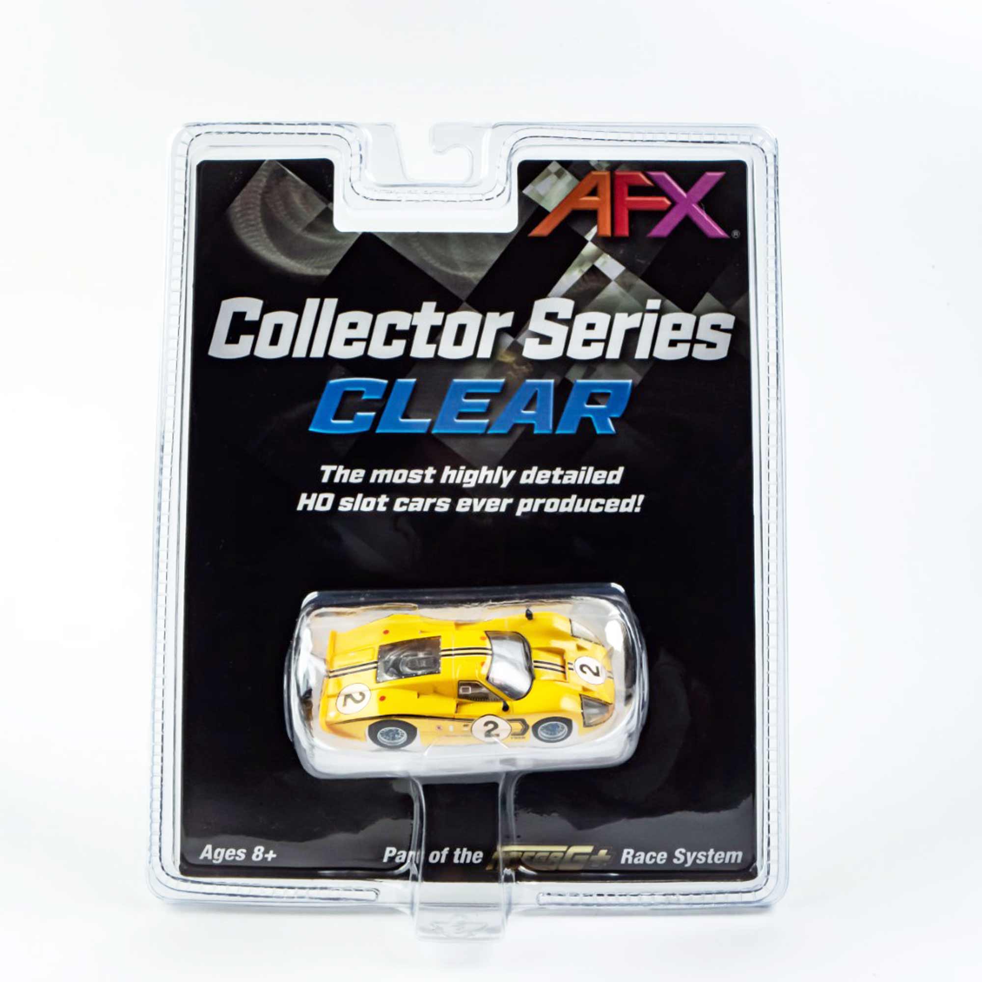 HO Ford GT40 Mk.IV #2 Mega G+ Slot Car, Yellow