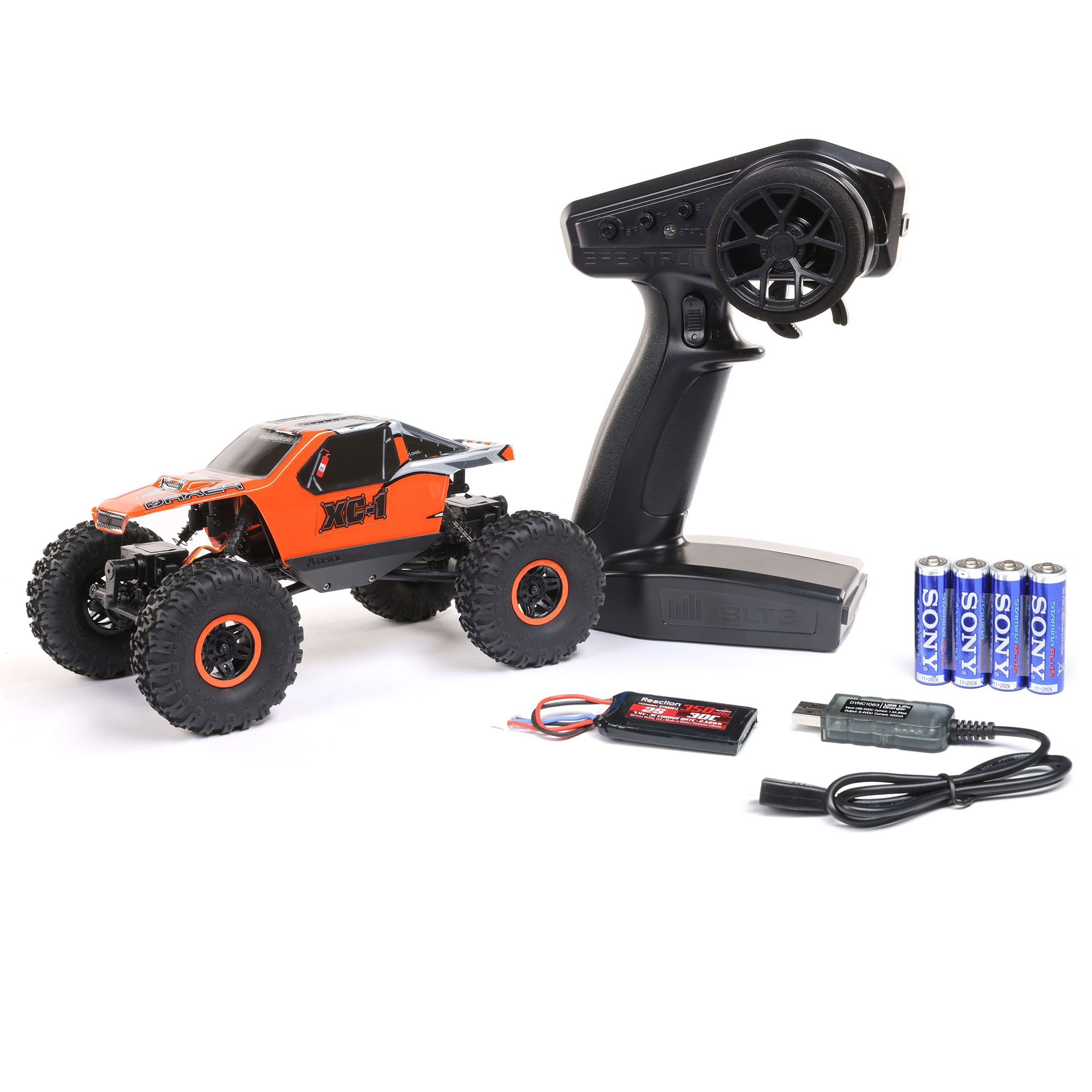 AX24 XC-1 4WS 4X4 RTR Brushed Rock Crawler (Battery & Charger Included), Orange