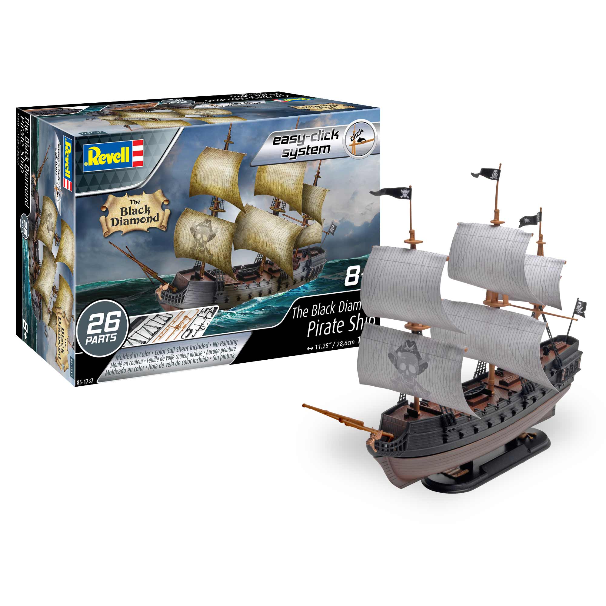 1/35 The Black Diamond Pirate Ship "Easy-Click"