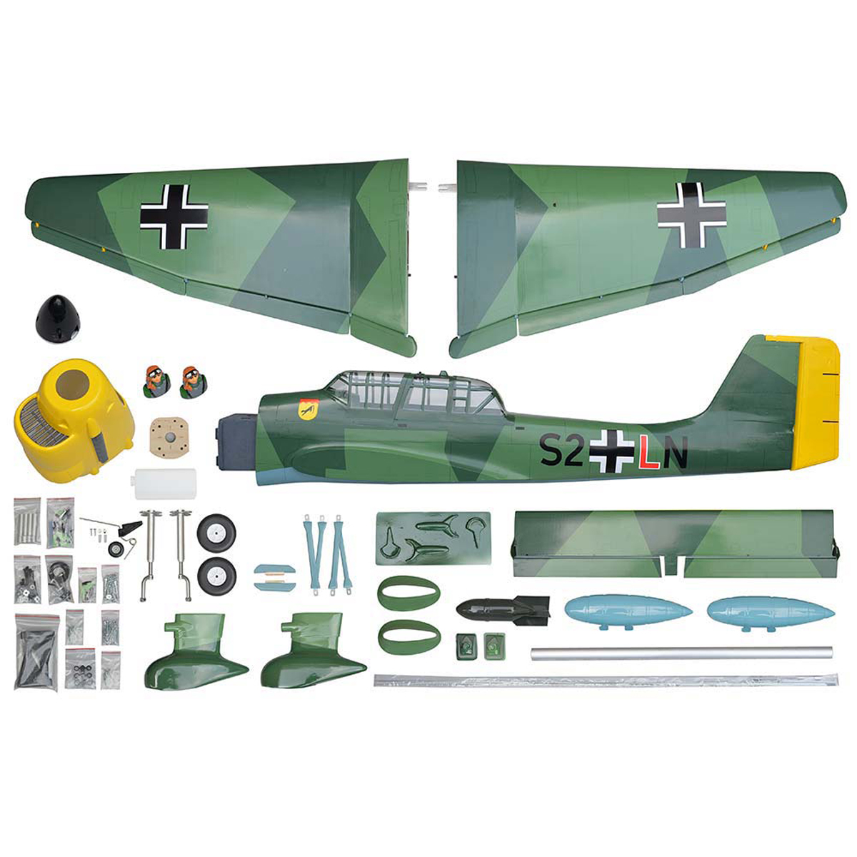 1:5 3/4 Stuka Ju 87 GP EP Gas ARF 75.2"