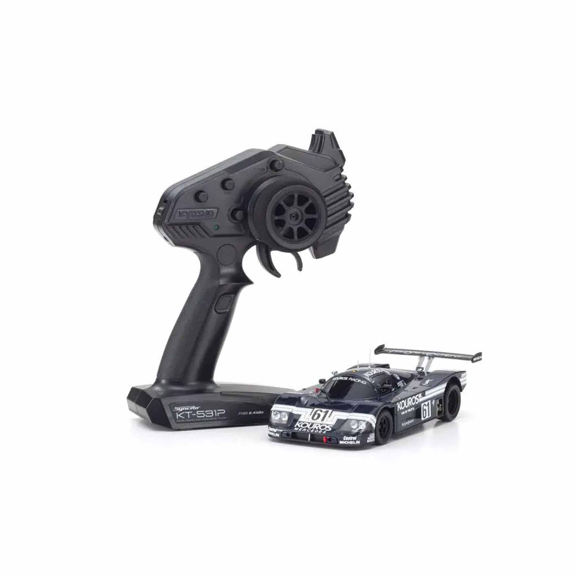 1/28 1998 Sauber-Mercedes Gruppe-C-Rennsportwagen C9 Mini-Z RTR, No. 61